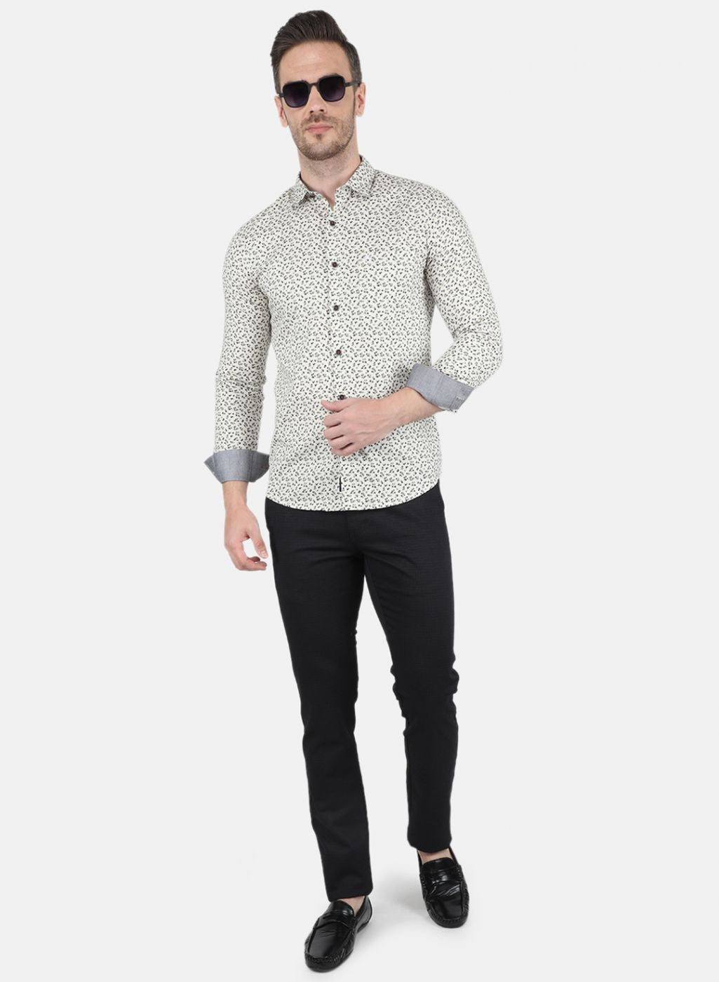 Men Black Smart Fit Trouser