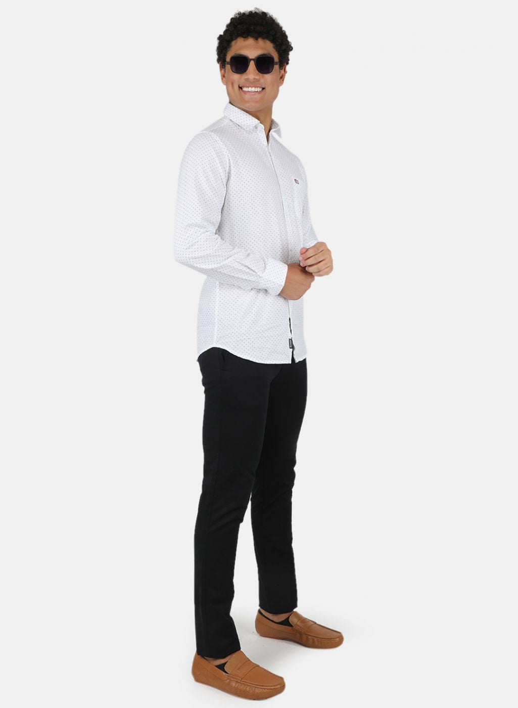 Men Black Slim Fit Trouser