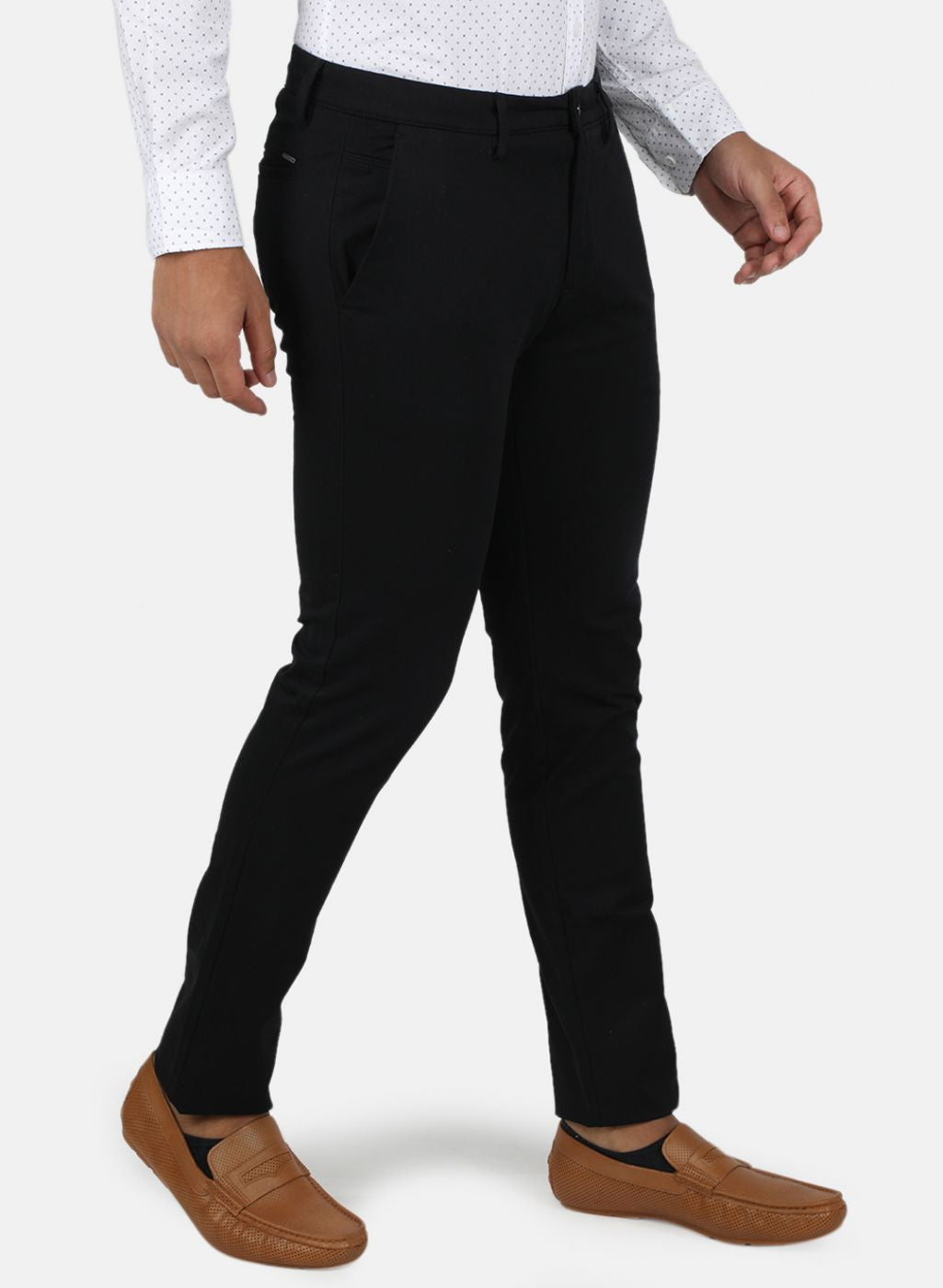 Men Black Slim Fit Trouser