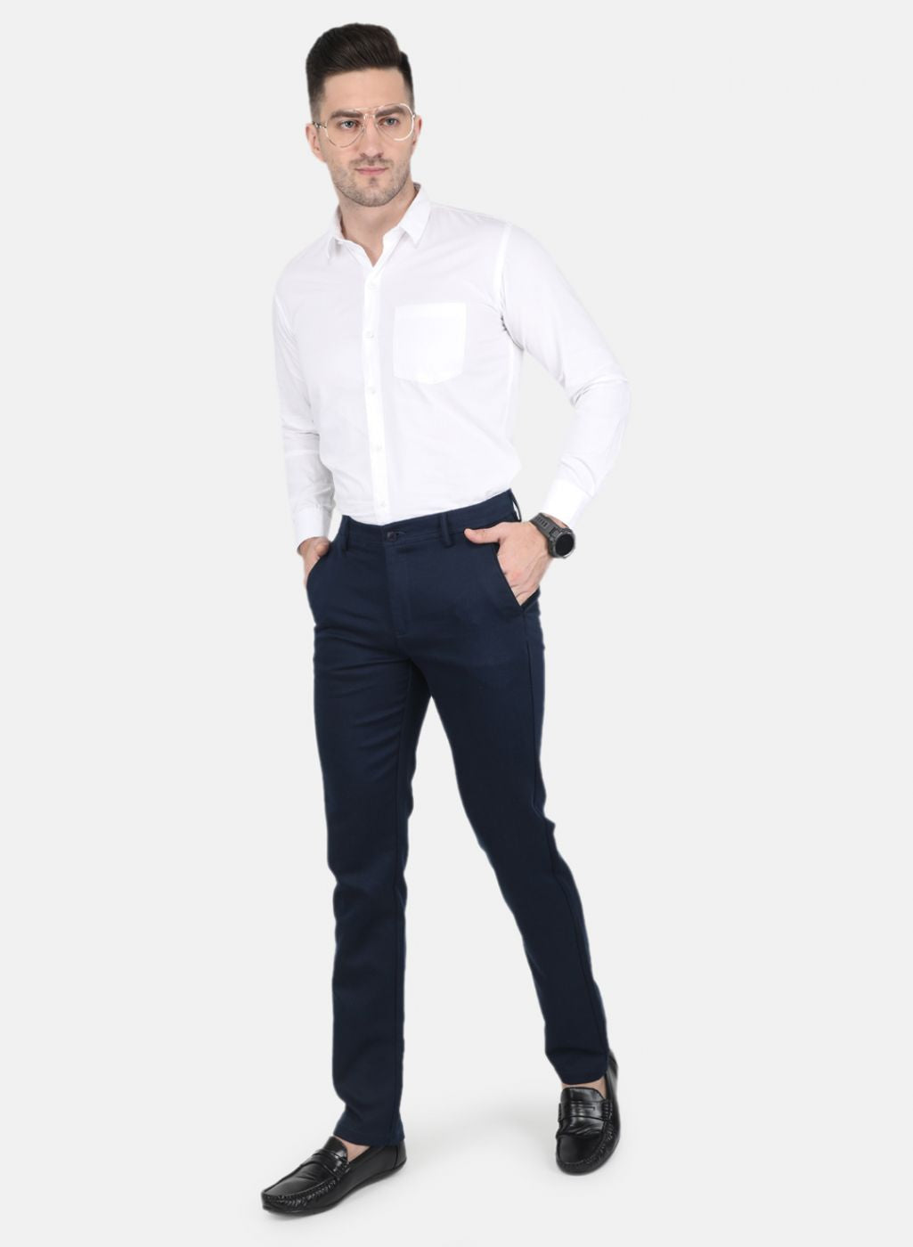 Men Black Slim Fit Trouser