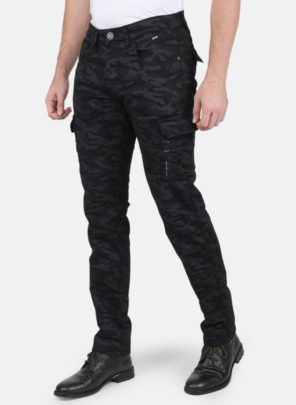 Men Black Smart Fit Trouser