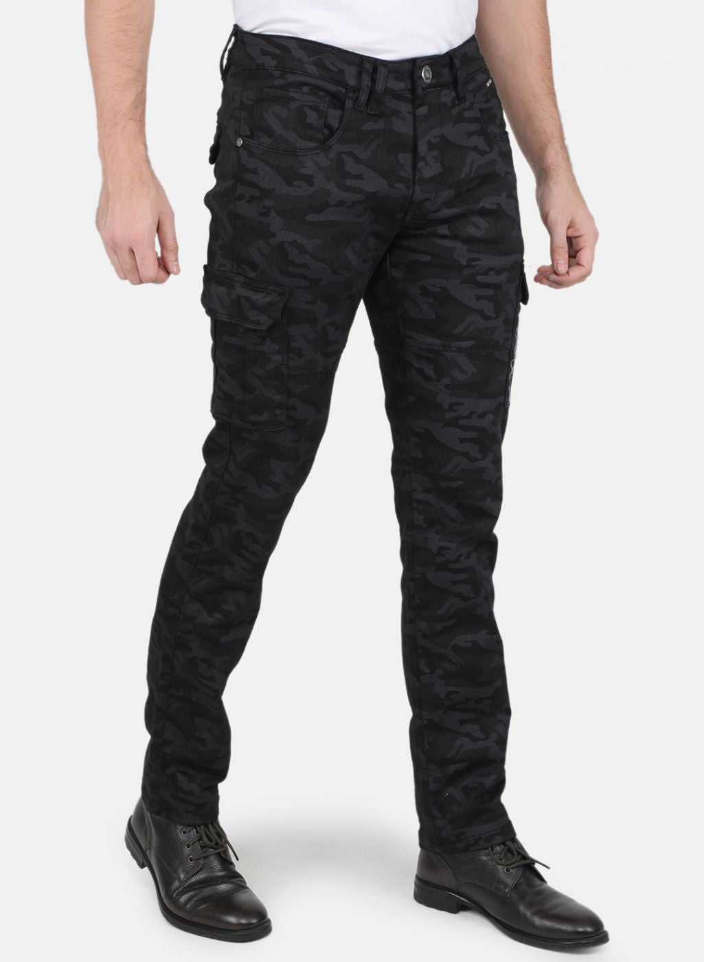Men Black Smart Fit Trouser