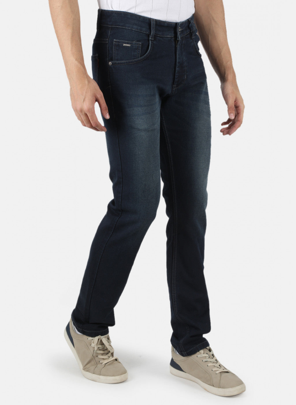 Men Black Regular Fit Denim