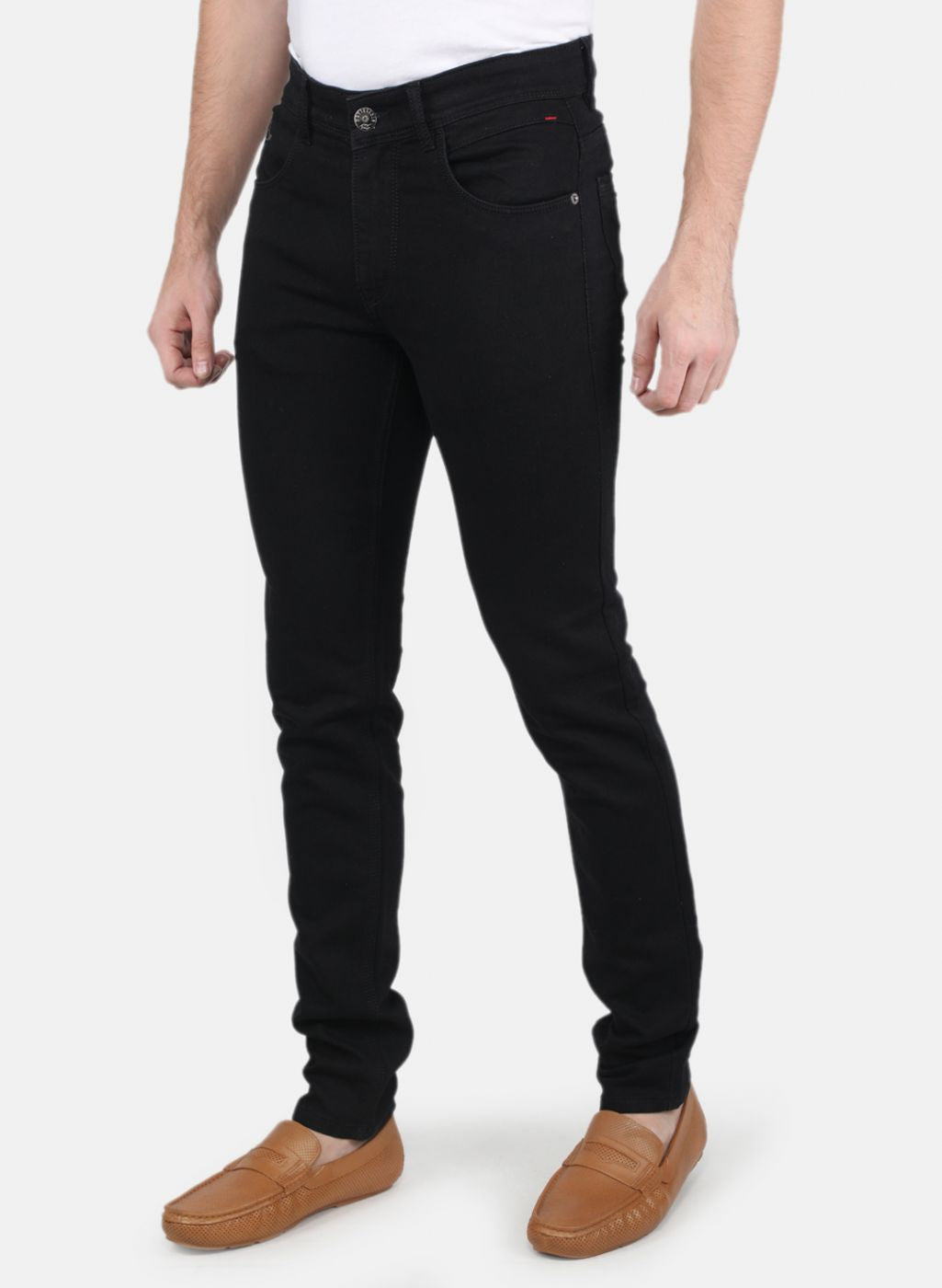 Men Black Skinny Fit Denim