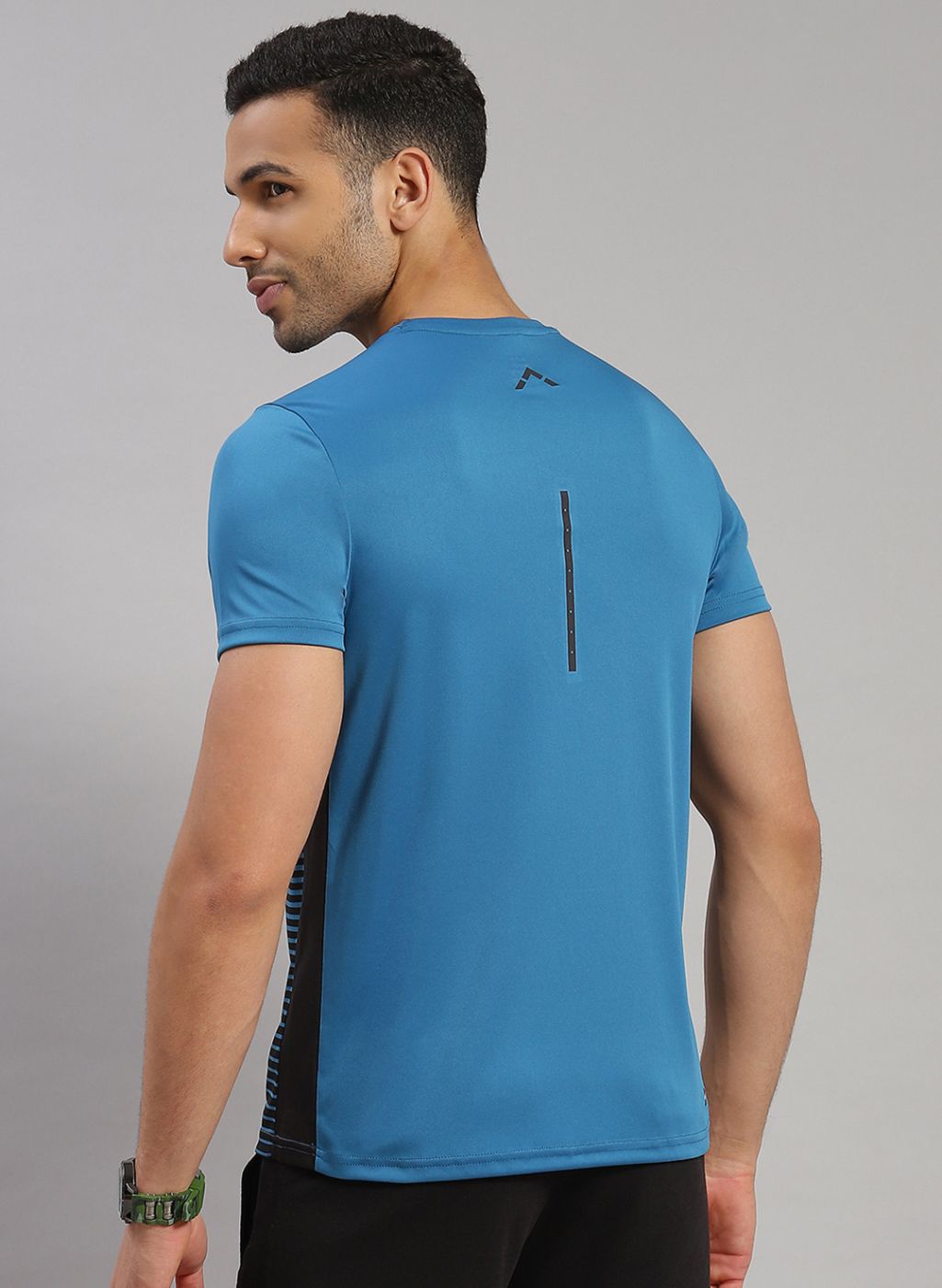 Rock.it Men Blue Stripe T-Shirt