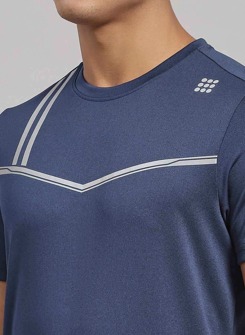 Rock.it Men Blue Solid T-Shirt