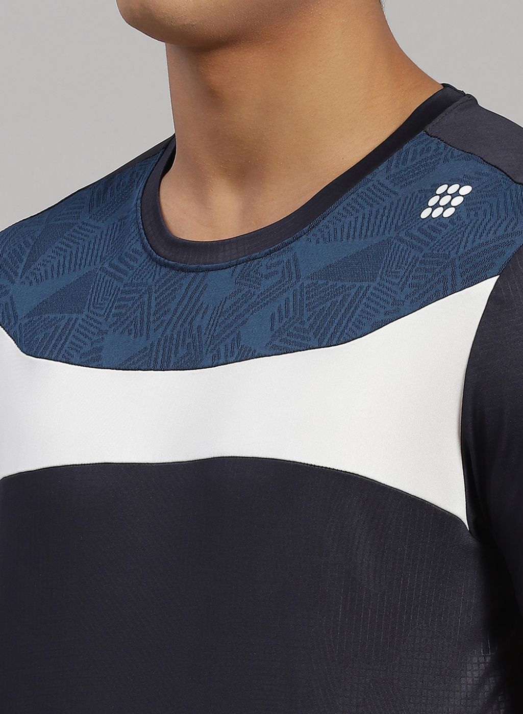 Rock.it Men Grey Solid T-Shirt