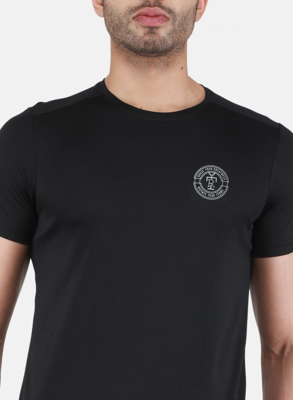 Rock.it Men Black Printed T-Shirt