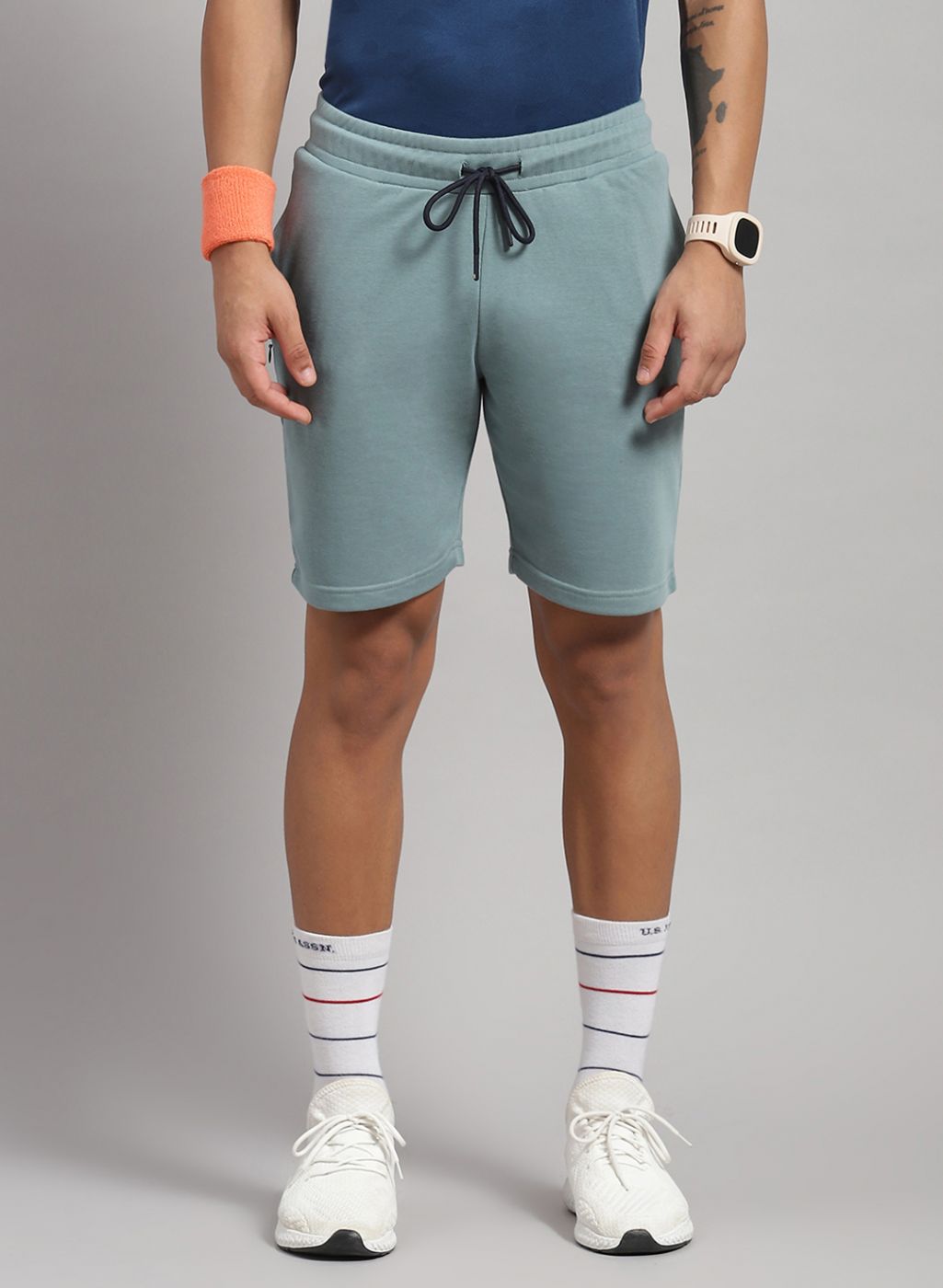 Rock.it Men Blue Solid T-Shirt