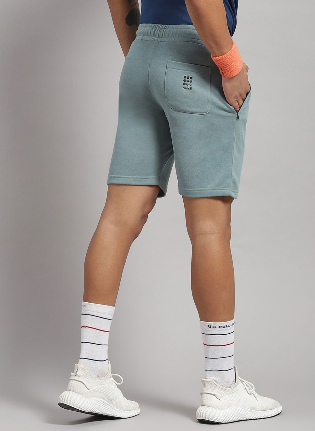 Rock.it Men Blue Solid T-Shirt