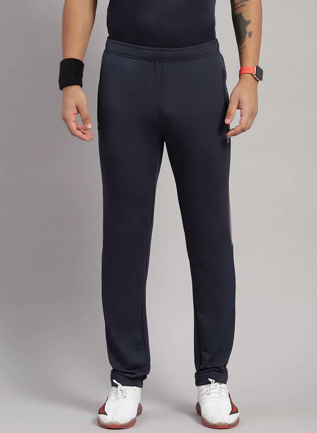 Rock.it Men Navy Blue Regular Fit Lower