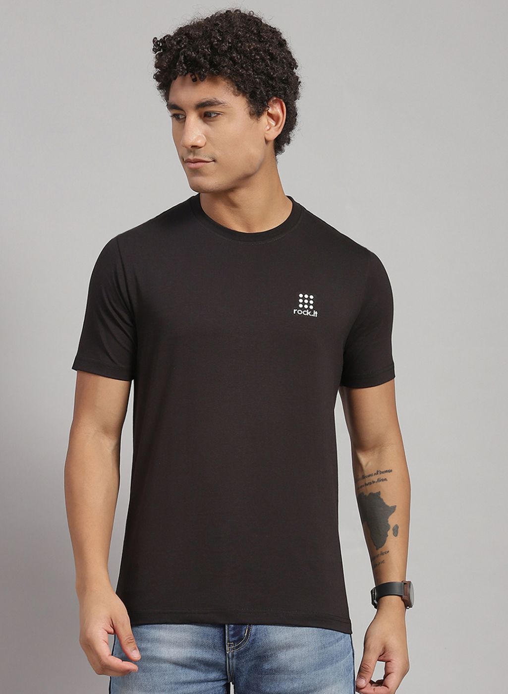 Rock.it Men Green Solid T-Shirt 2 Pc