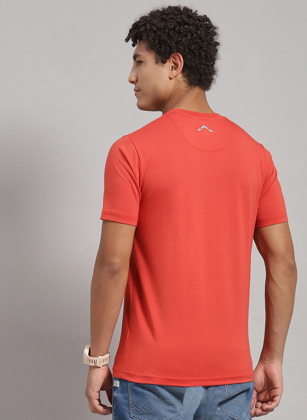 Rock.it Men Orange Solid T-Shirt 2 Pc