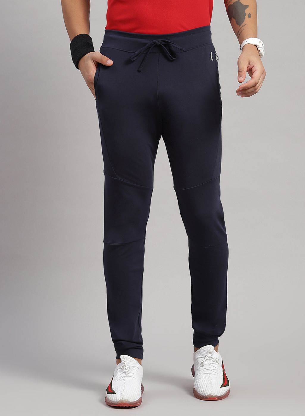 Rock.it Men Navy Blue Regular Fit Jogger
