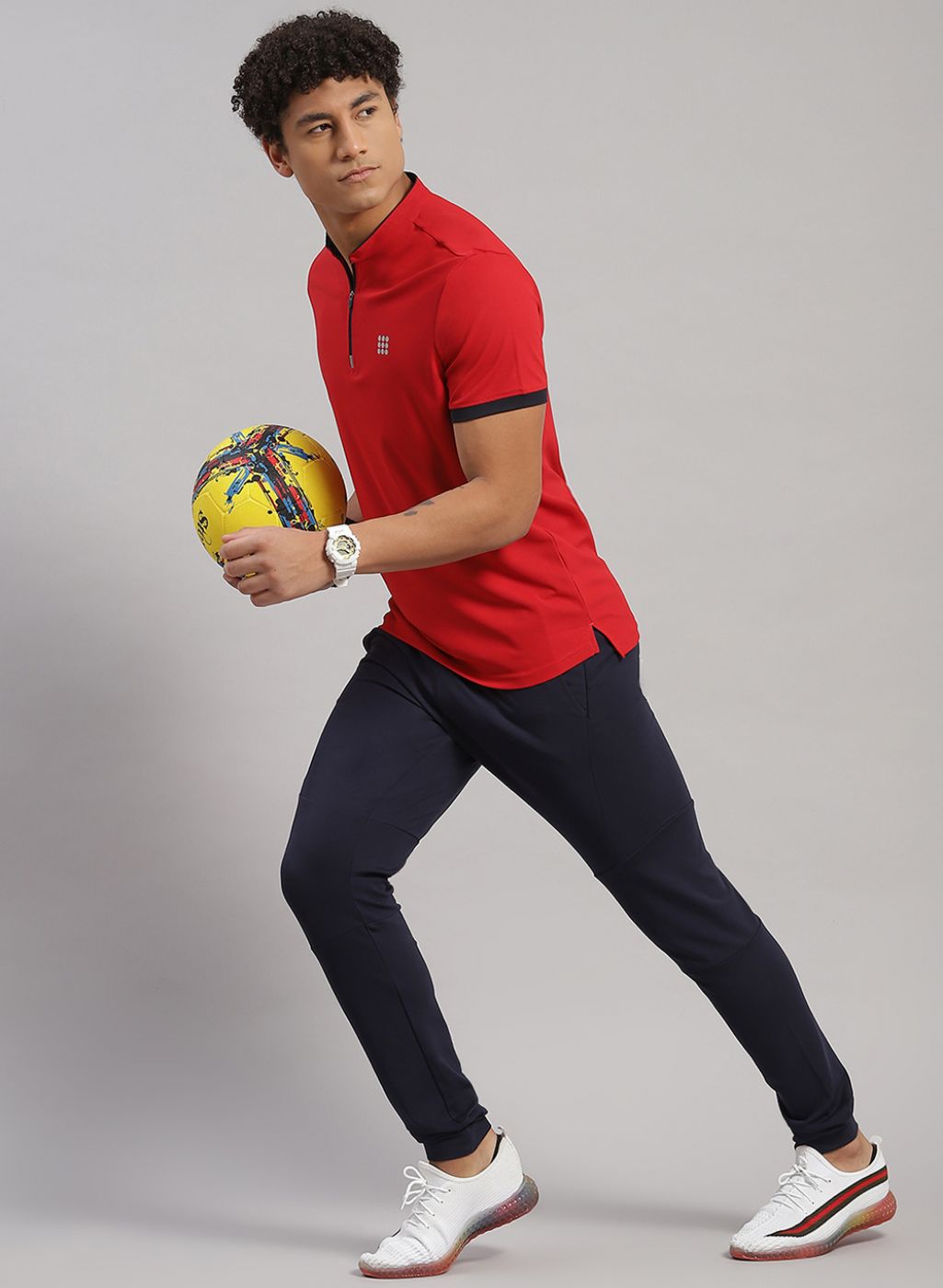 Rock.it Men Navy Blue Regular Fit Jogger