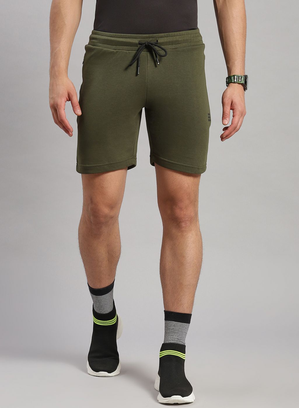 Rock.it Men Olive Solid Short