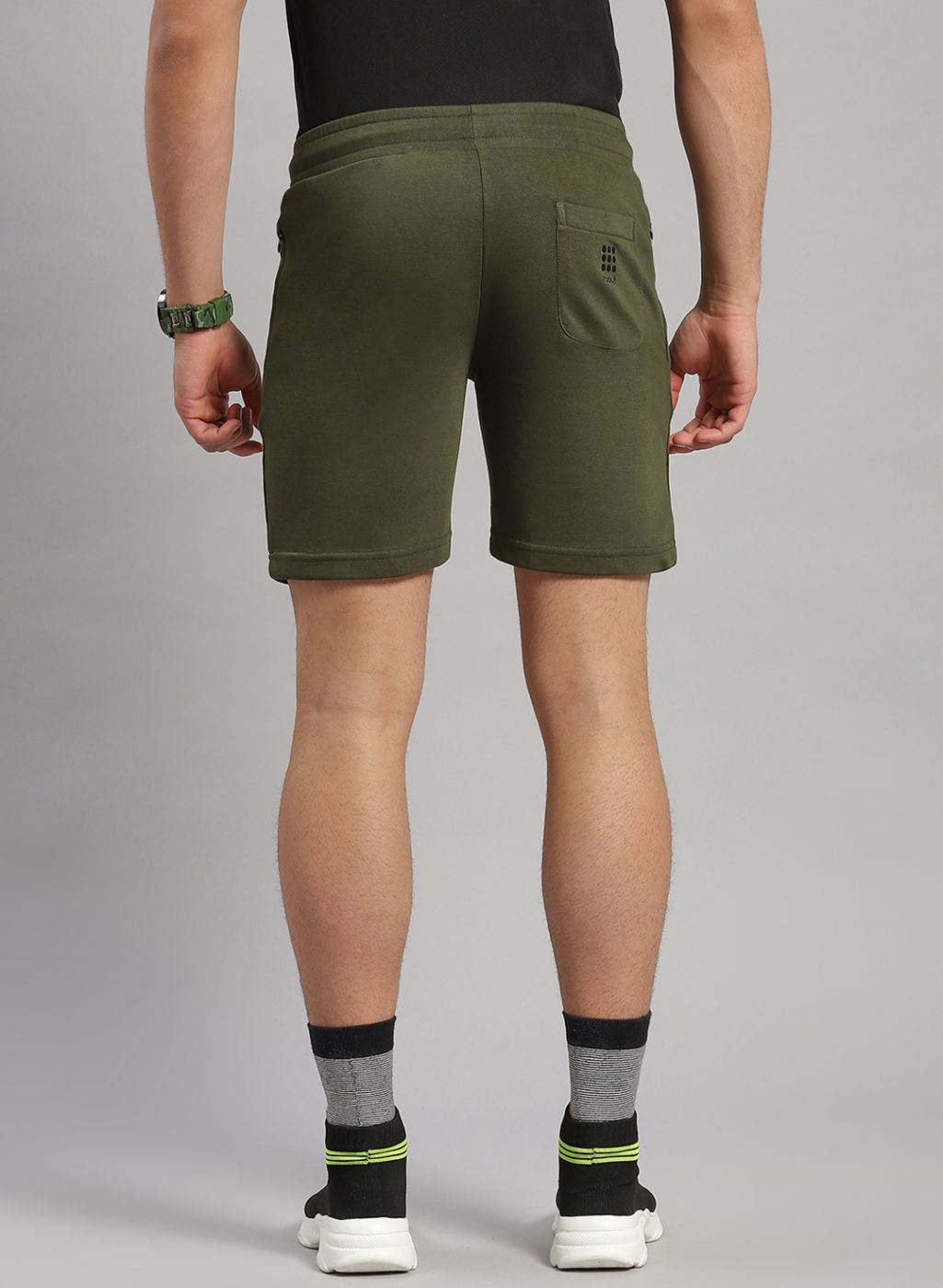 Rock.it Men Olive Solid Short