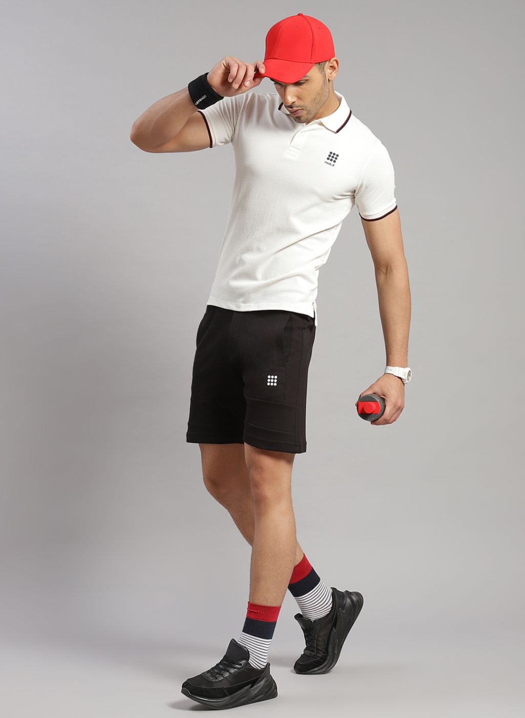 Rock.it Men Black Solid Short