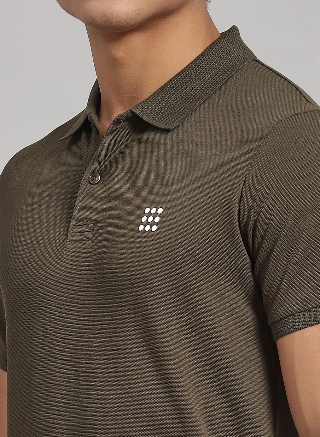 Rock.it Men Olive Solid T-Shirt