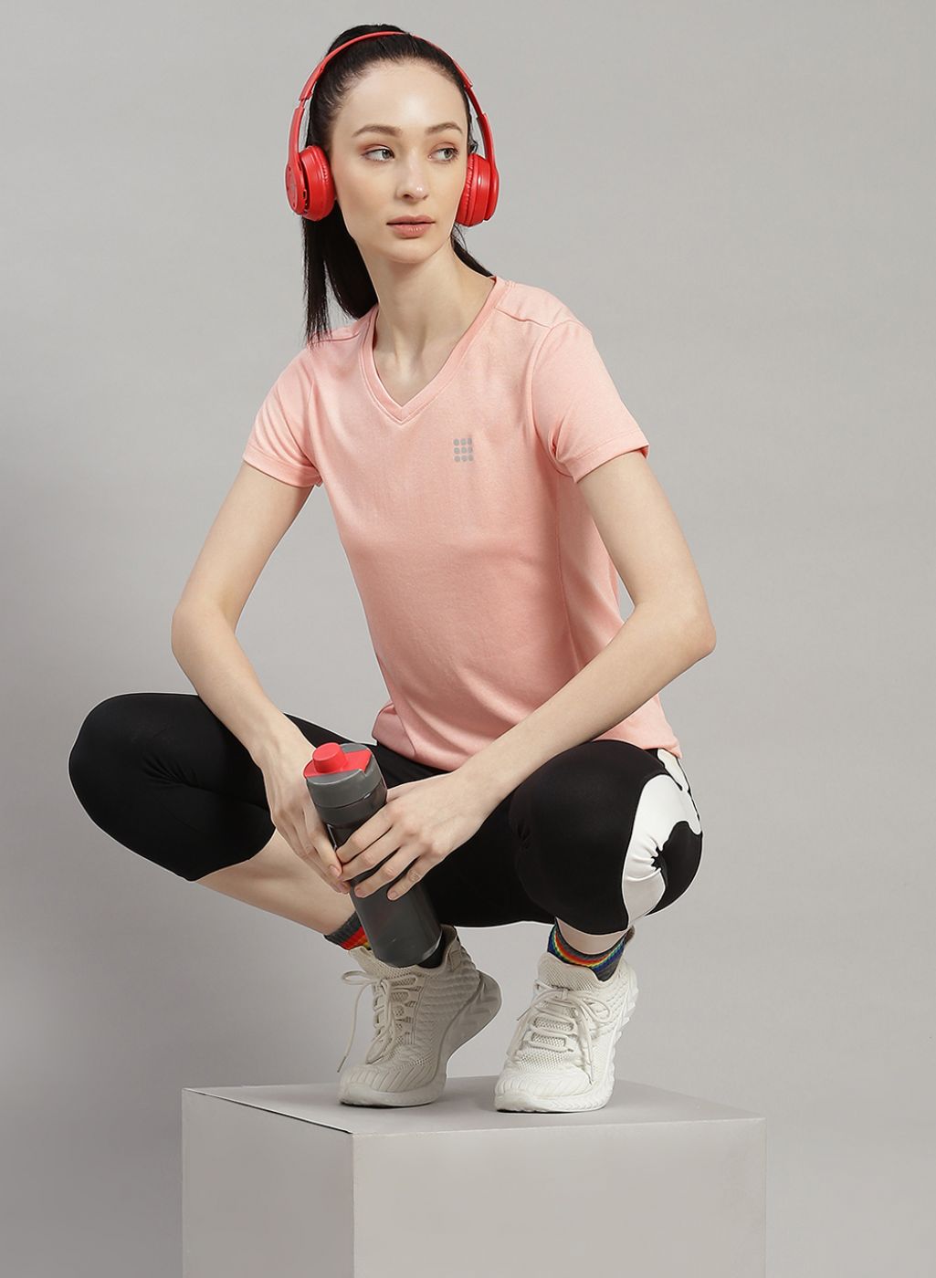 Rock.it Women Peach Solid Top