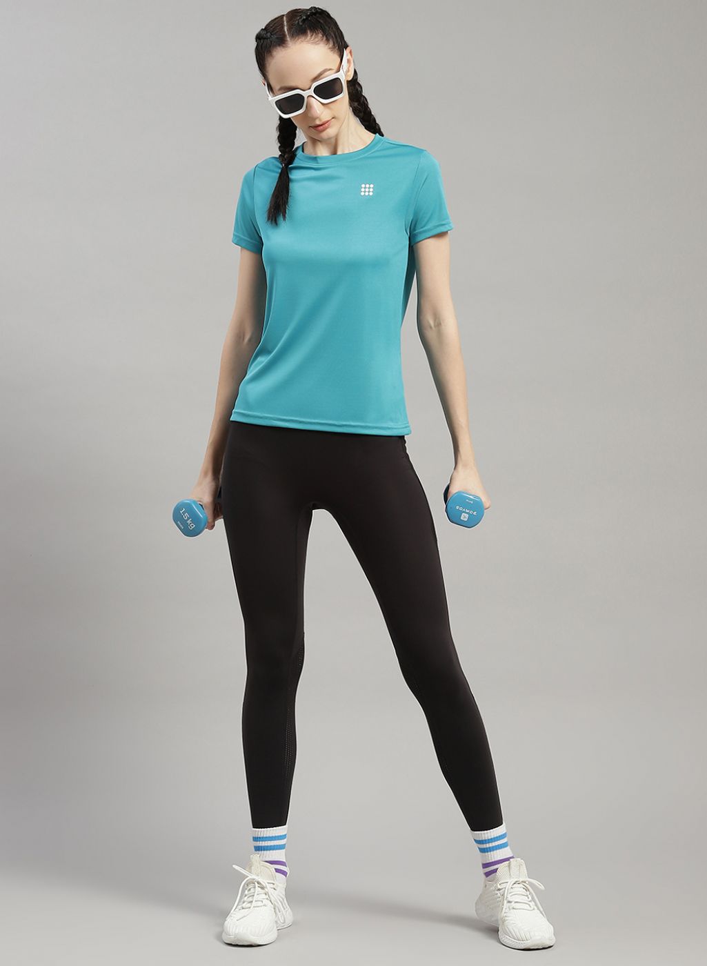 Rock.it Women Blue Solid Top