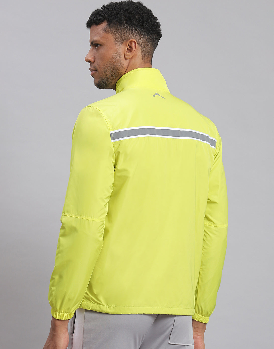 Rock.it Men Green Solid Stand Collar Full Sleeve Jacket