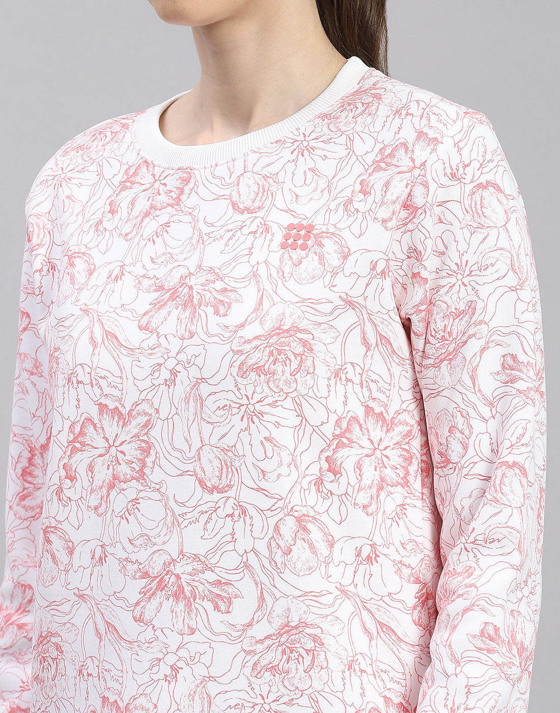 Rock.it Women Pink Printed Round Neck Full Sleeve Cords Set