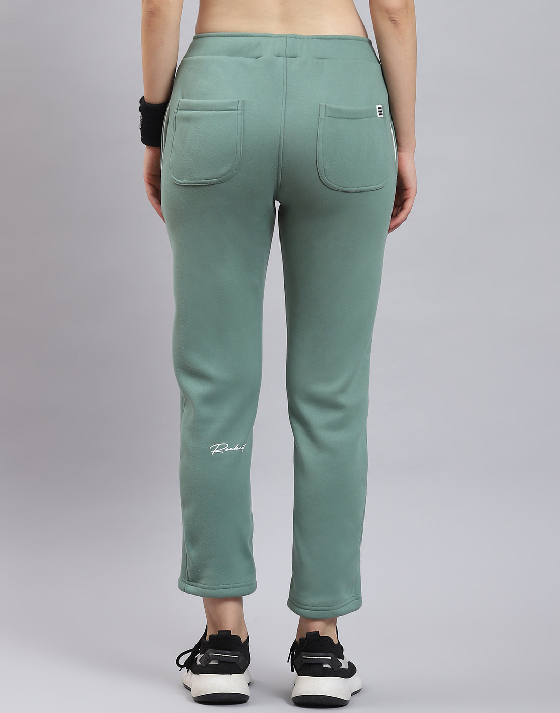 Rock.it Women Green Solid Regular Fit Winter Lower