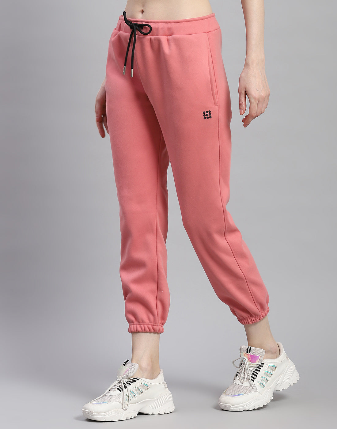 Rock.it Women Pink Solid Regular Fit Winter Lower