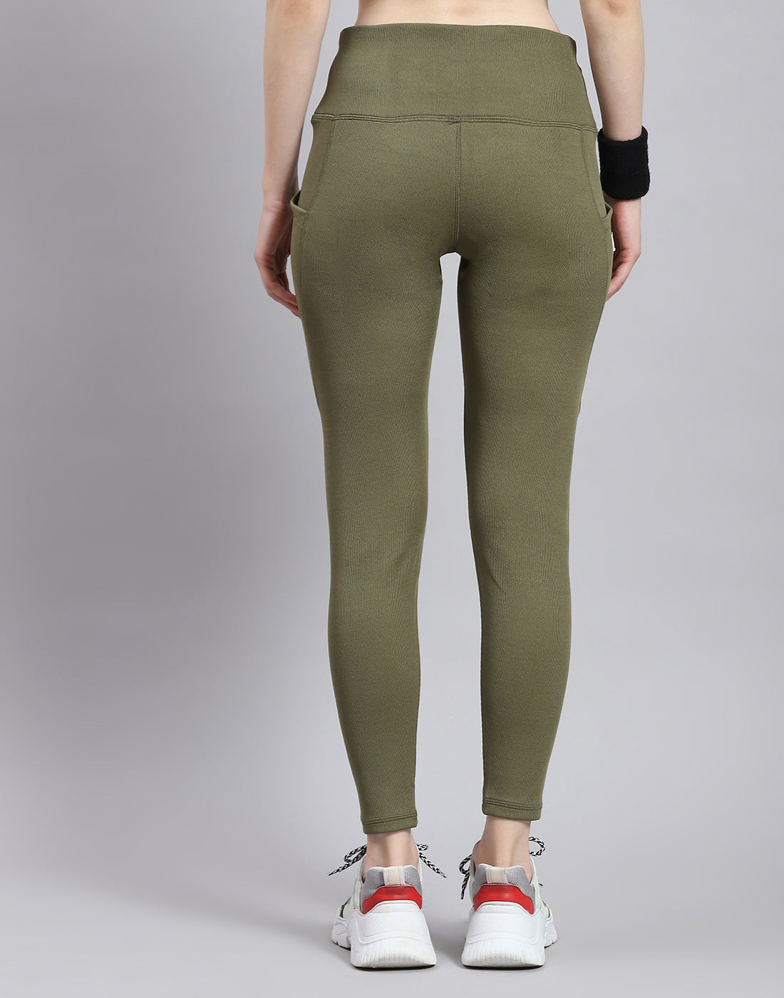Rock.it Women Green Solid Regular Fit Legging