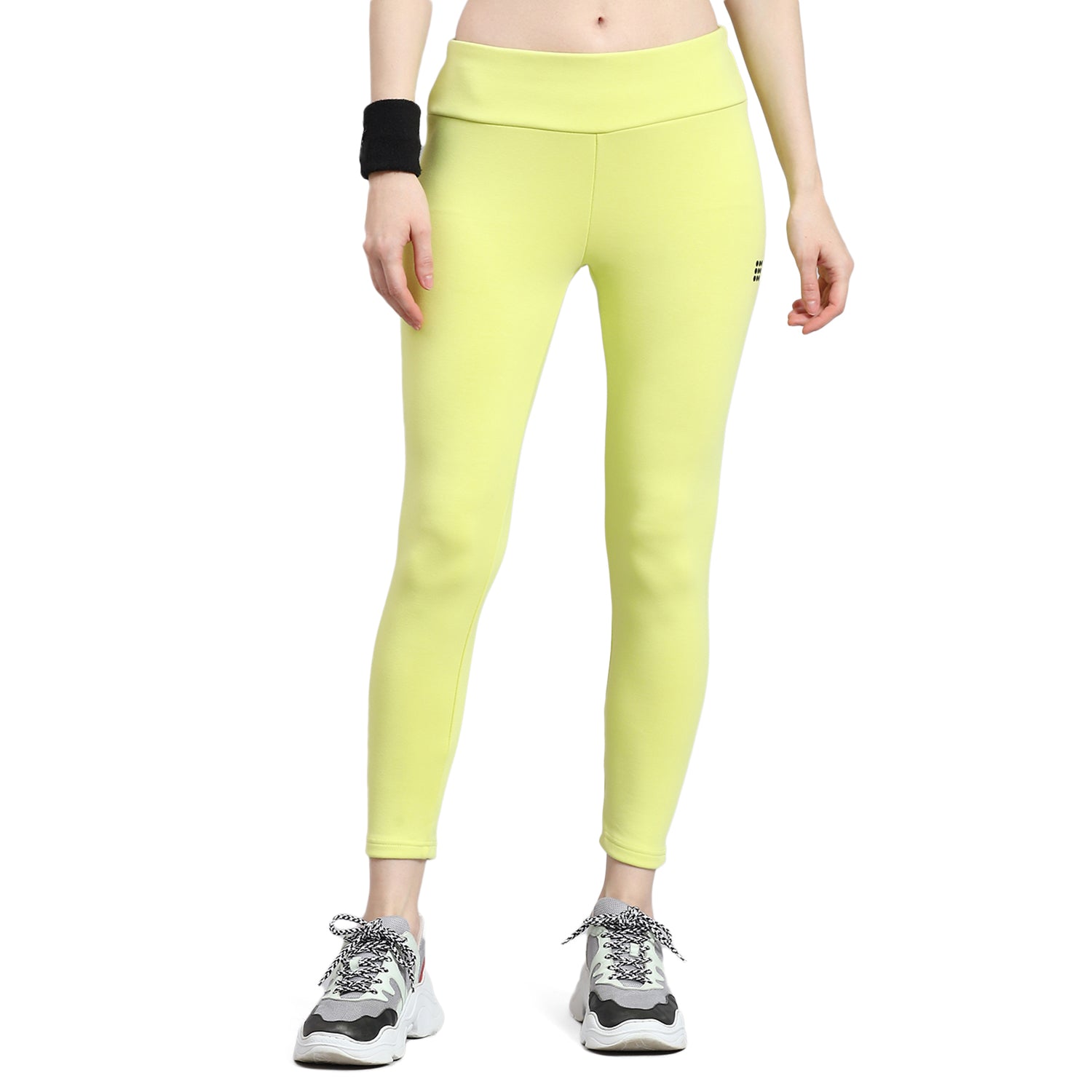 Rock.it Women Green Solid Regular Fit Legging