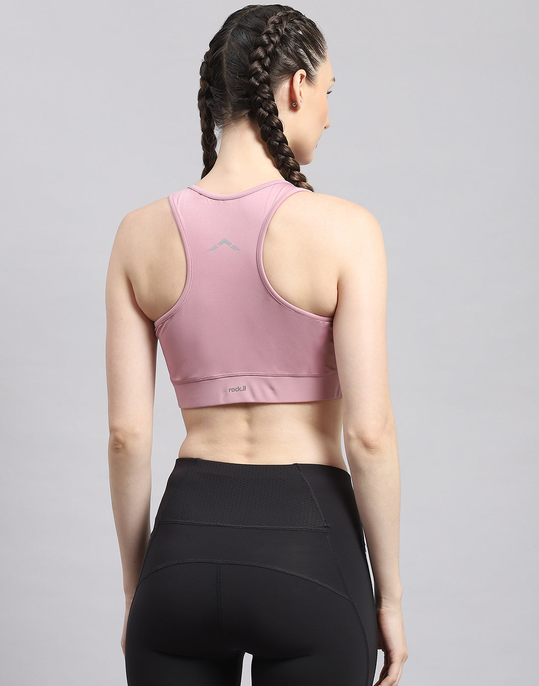 Rock.it Women Purple Solid Sports Bra