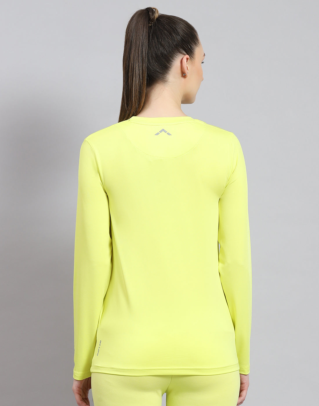 Rock.it Women Yellow Solid Round Neck Full Sleeve Top