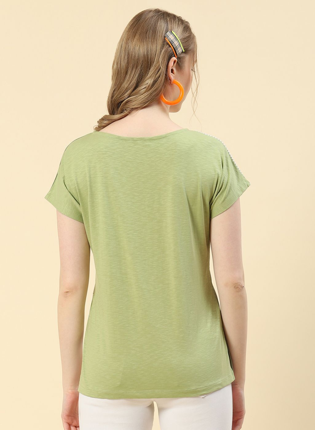 Women Green Printed Top