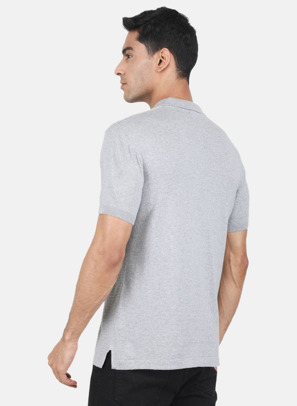 Men Grey Printed T-Shirt