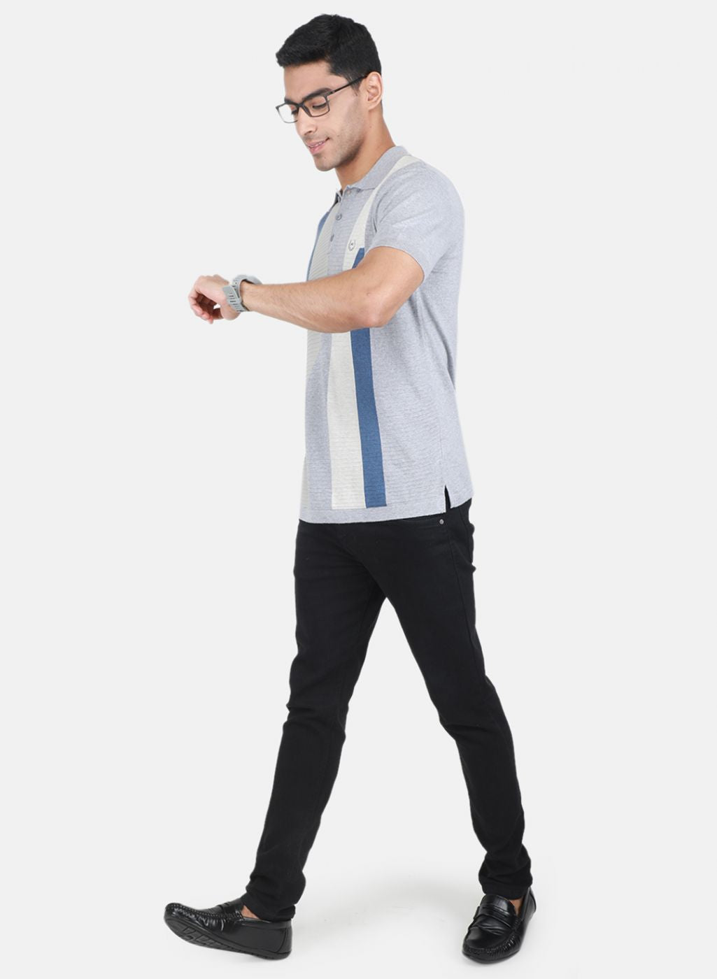 Men Grey Printed T-Shirt