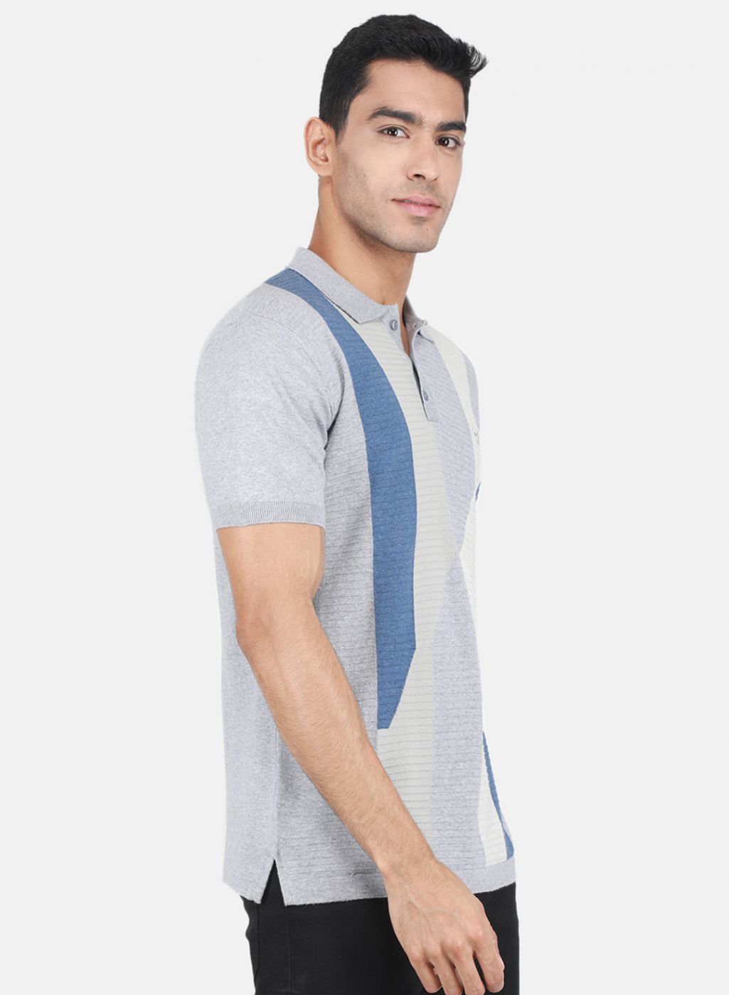 Men Grey Printed T-Shirt