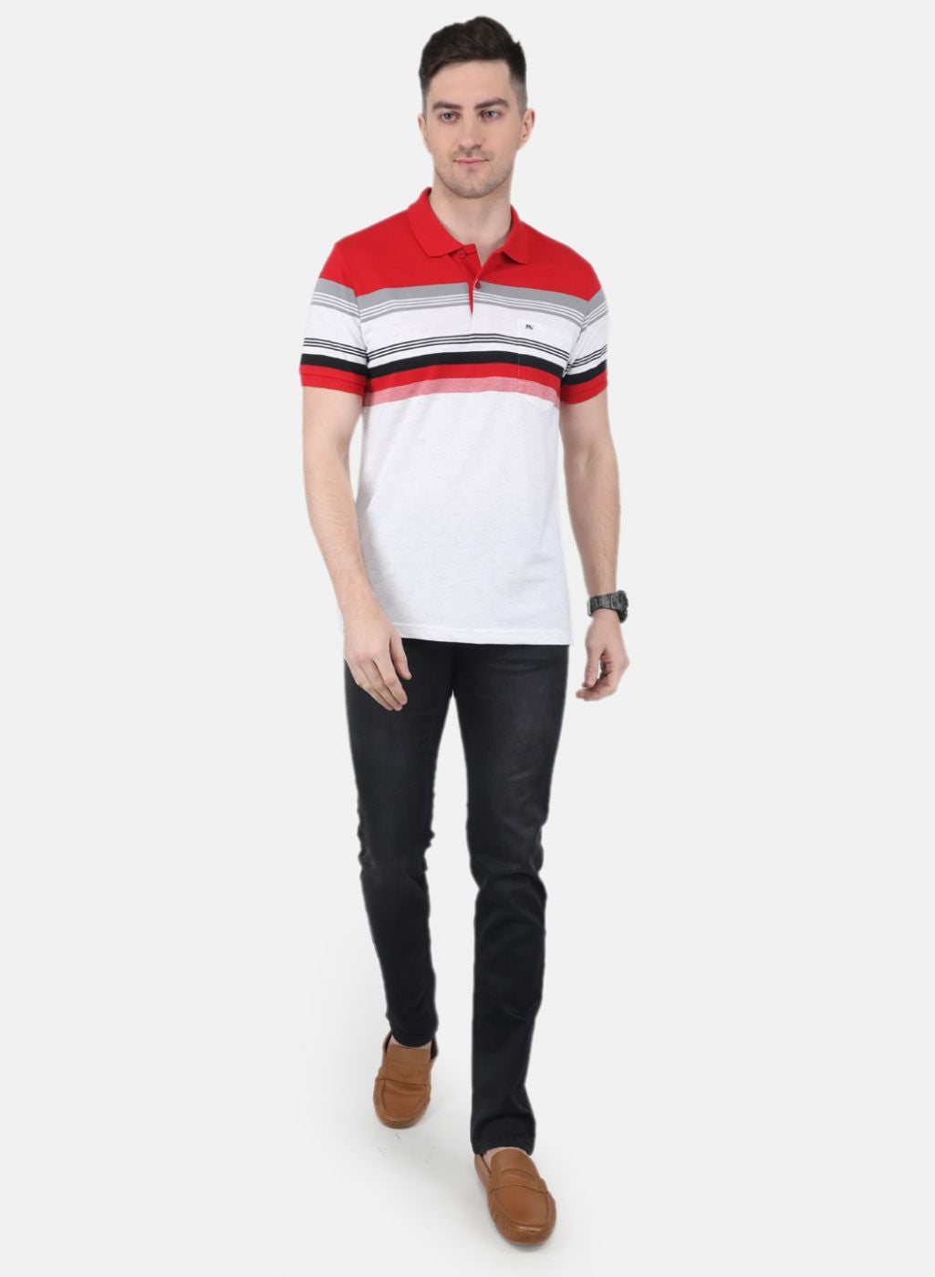 Men Red Printed T-Shirt