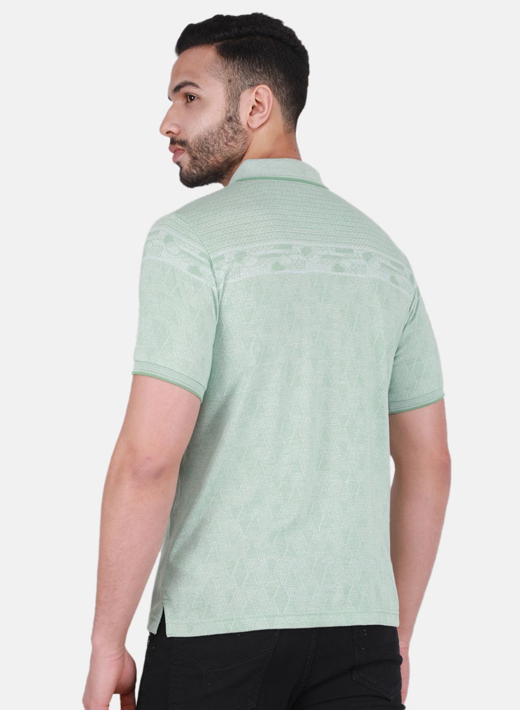 Men Green Printed T-Shirt