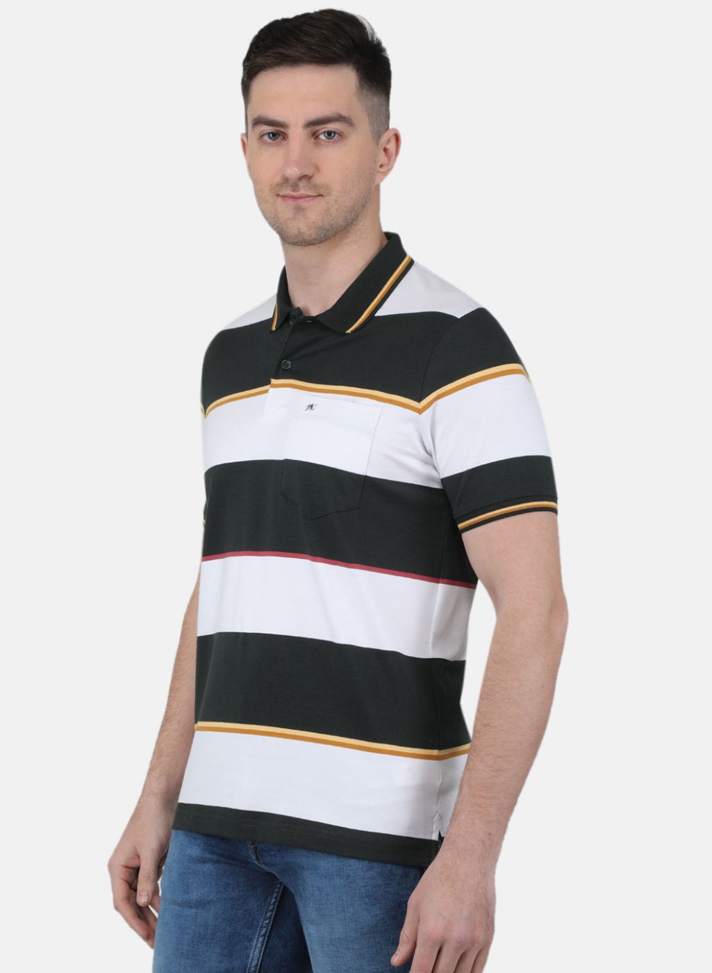 Men Olive Printed T-Shirt