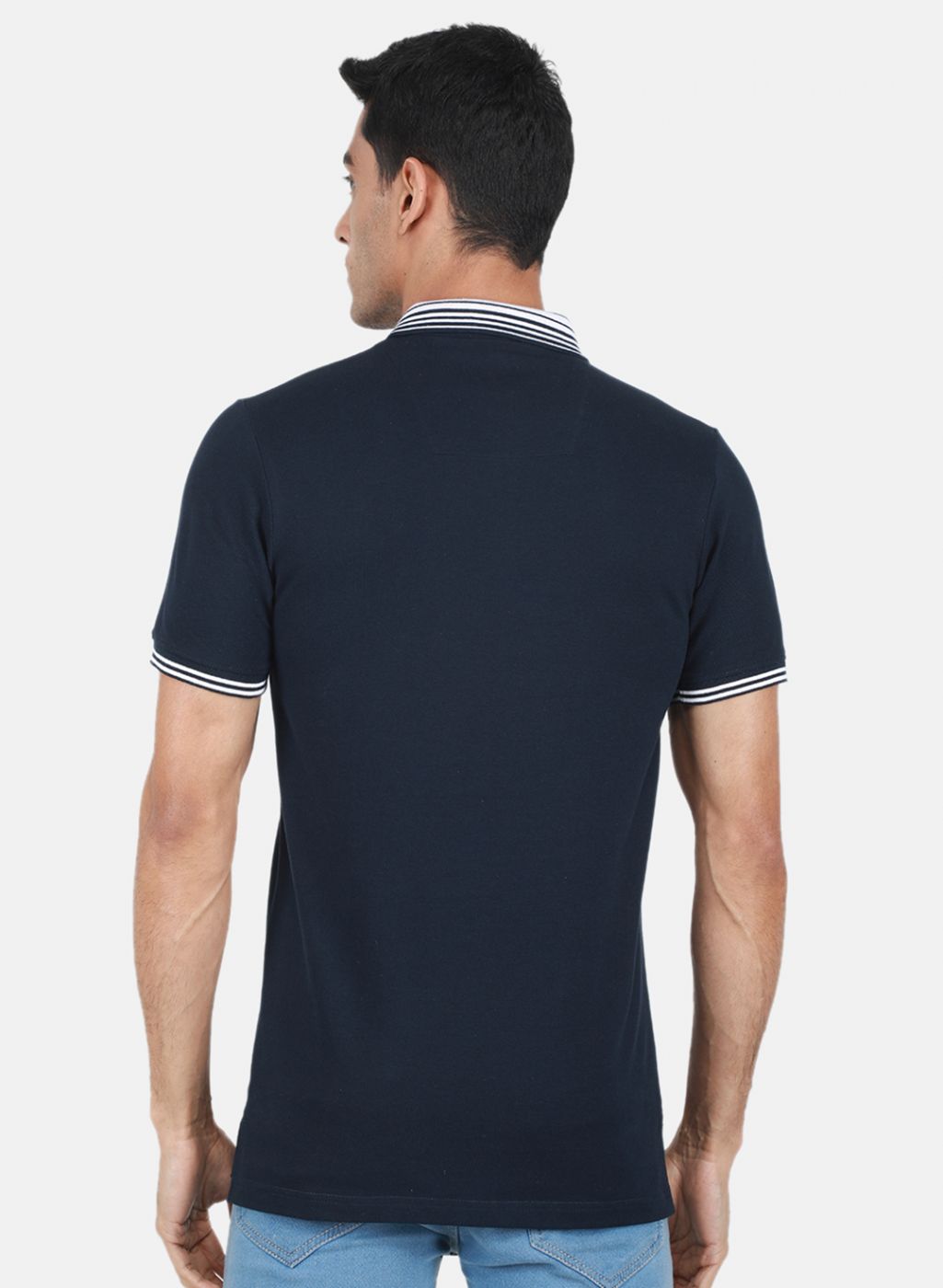 Men NAvy Blue Printed T-Shirt