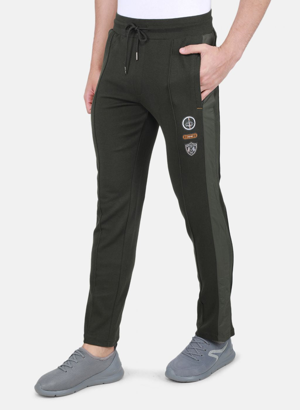 Men Olive Regular Fit Lower