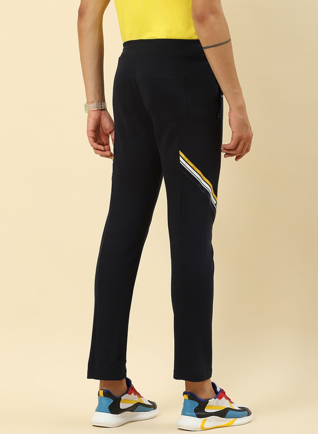 Men NAvy Blue Regular Fit Lower