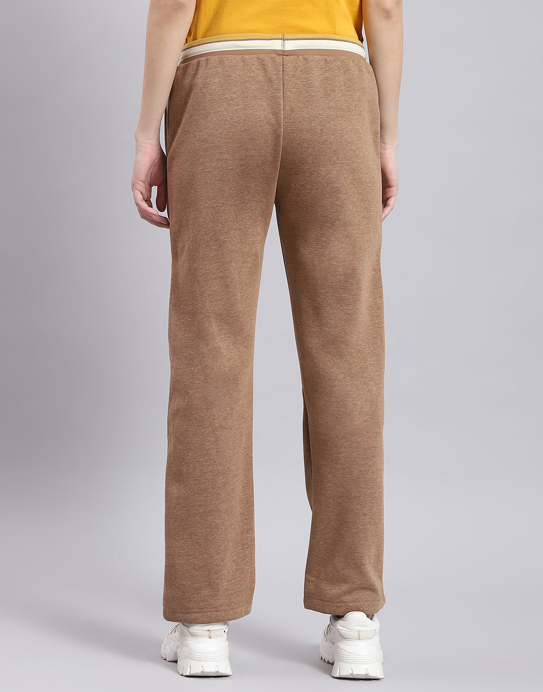 Women Brown Solid Regular Fit Winter Lower