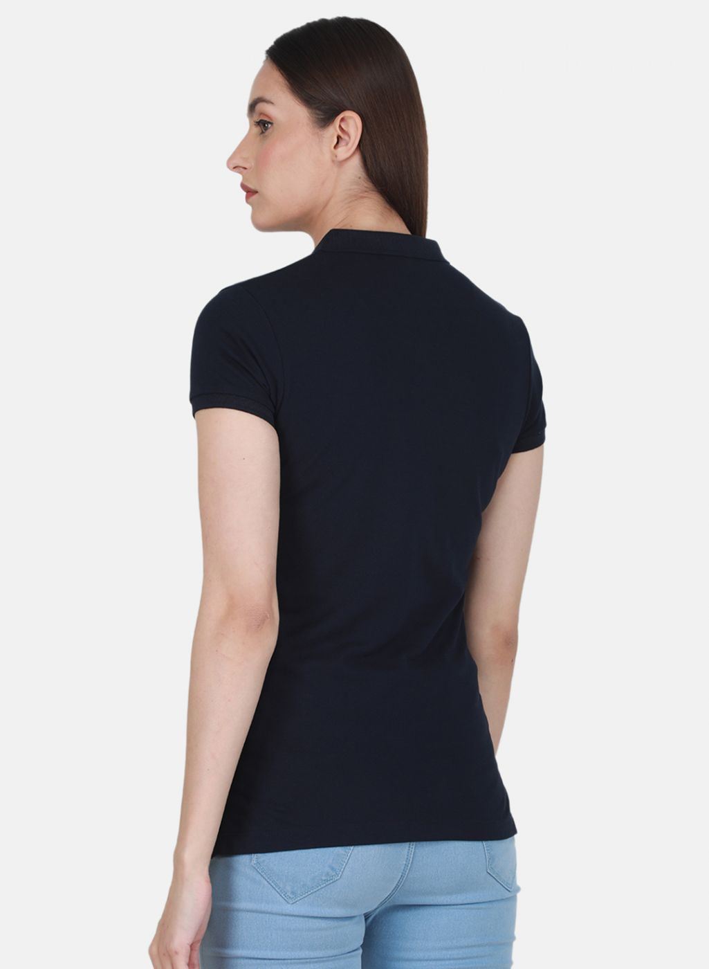 Women NAvy Blue Solid T-Shirt