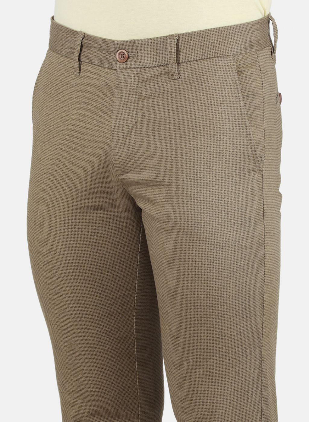 Men Khaki Regular Fit Trouser
