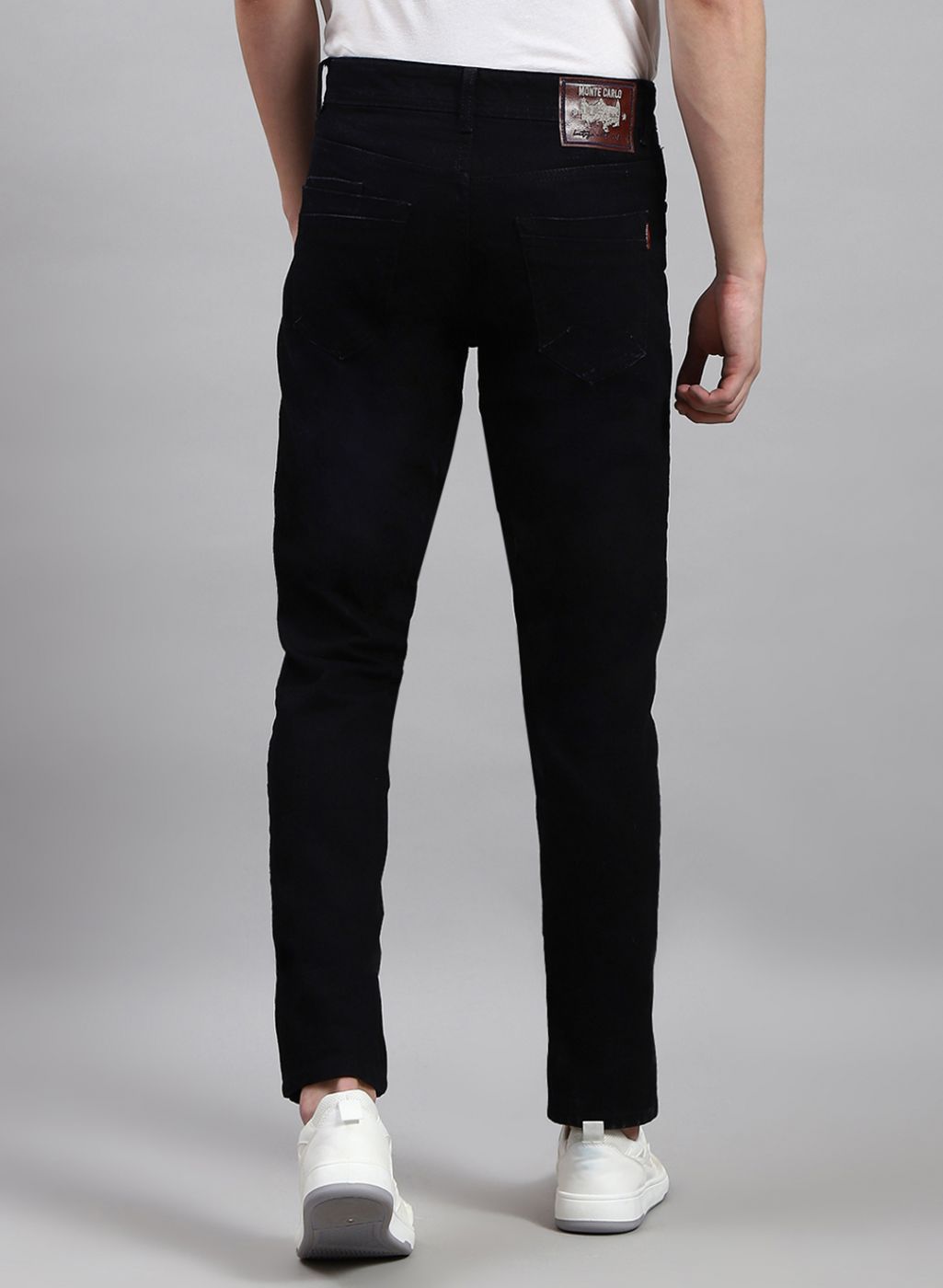 Men Black NArrow Fit Denim