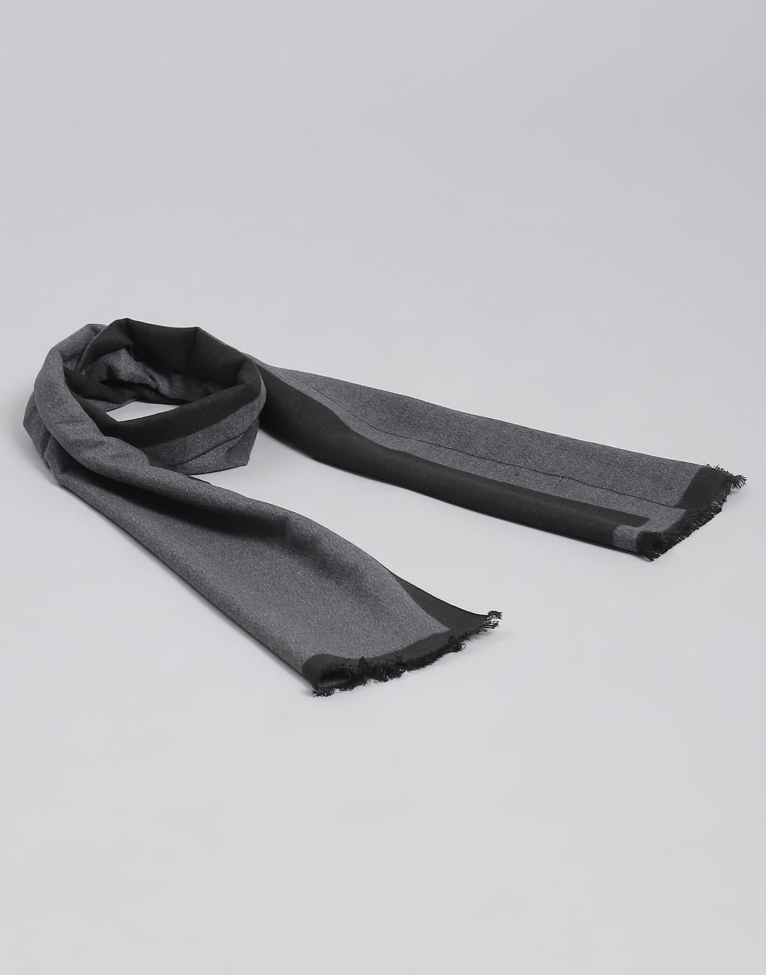 Men Grey Solid Muffler
