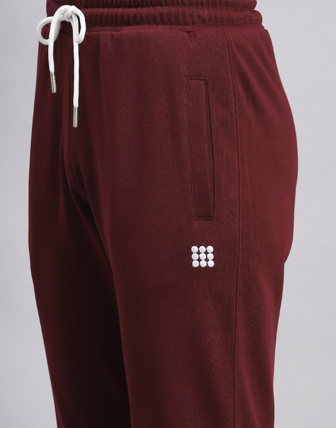Rock.it Men Maroon Solid Regular Fit Lower