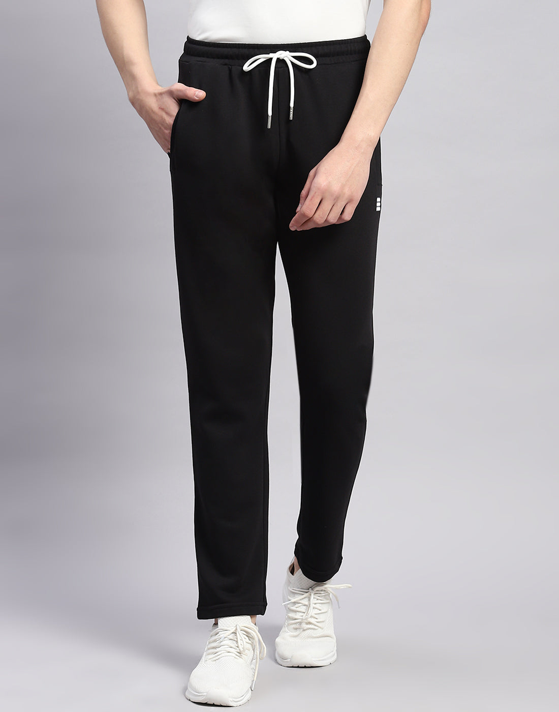 Rock.it Men Black Solid Regular Fit Lower